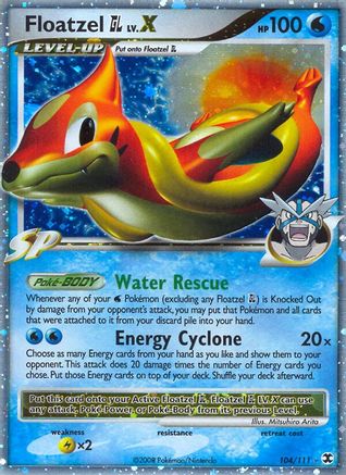 Floatzel GL Lv.X 104  - Holofoil Rising Rivals - Ultra Rare