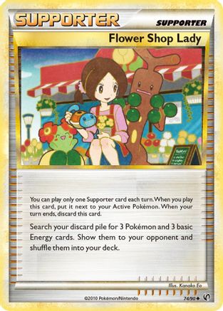 Flower Shop Lady 074/90  - Reverse Holofoil Undaunted - Uncommon
