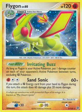 Flygon 005/132  - Holofoil Secret Wonders - Holo Rare