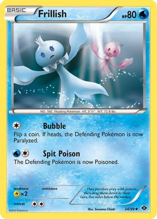 Frillish 034  - Reverse Holofoil Next Destinies - Uncommon