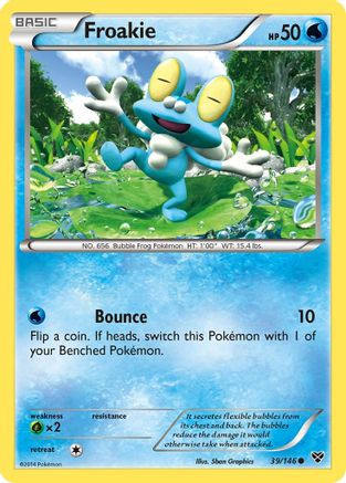 Froakie 039  - Reverse Holofoil XY Base Set - Common