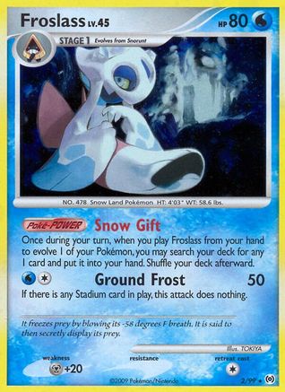 Froslass 002/99  - Holofoil Arceus - Holo Rare