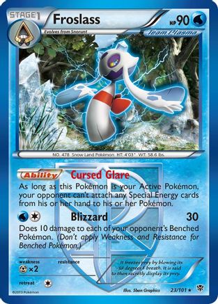 Froslass (Team Plasma) 023/101  - Reverse Holofoil Plasma Blast - Rare