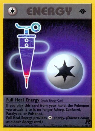 Full Heal Energy 081/82  - 1st Edition Team Rocket - Uncommon