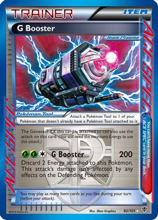 G Booster (Team Plasma) 092  - Holofoil Plasma Blast - Rare Ace