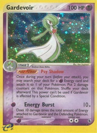 Gardevoir 007/109  - Reverse Holofoil Ruby and Sapphire - Holo Rare
