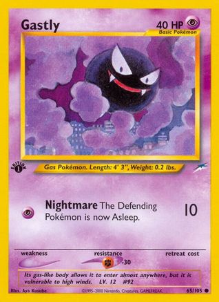 Gastly 065/105  - 1st Edition Neo Destiny - Common
