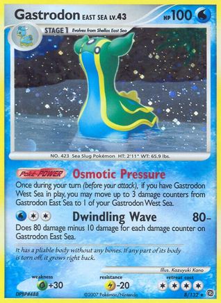 Gastrodon East Sea 008  - Reverse Holofoil Secret Wonders - Holo Rare