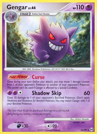 Gengar (16) 016/99  - Reverse Holofoil Arceus - Rare