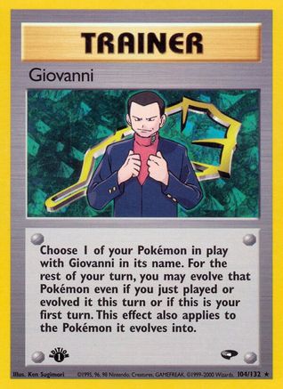 Giovanni (104) 104/132  - 1st Edition Gym Challenge - Rare