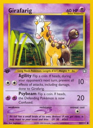 Girafarig 058/111  - Unlimited Neo Genesis - Common
