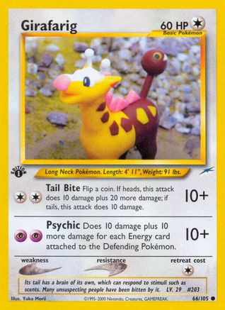 Girafarig 066/105  - Unlimited Neo Destiny - Common