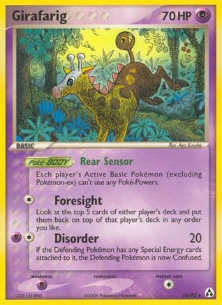 Girafarig 016  Legend Maker - Rare