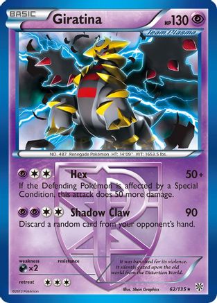 Giratina (Team Plasma) 062/135  Plasma Storm - Rare