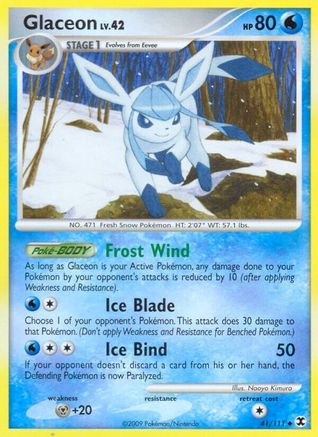 Glaceon 041/111  Rising Rivals - Uncommon