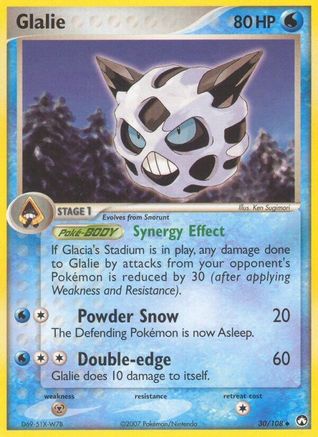 Glalie 030  - Reverse Holofoil Power Keepers - Uncommon