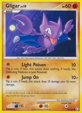 Gligar (94) 094  - Reverse Holofoil Legends Awakened - Common