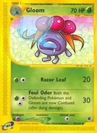Gloom 078/165  - Reverse Holofoil Expedition - Uncommon