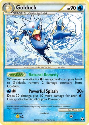 Golduck 022  Triumphant - Rare