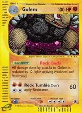 Golem (14) 014  - Reverse Holofoil Expedition - Holo Rare