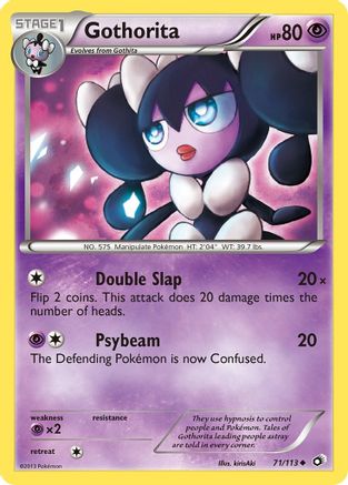 Gothorita 071  - Reverse Holofoil Legendary Treasures - Uncommon