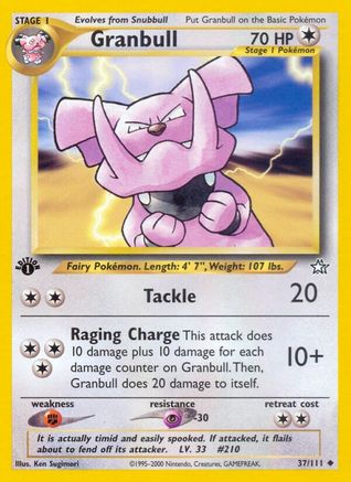 Granbull 037/111  - Unlimited Neo Genesis - Uncommon