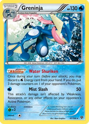 Greninja 041/146  - Reverse Holofoil XY Base Set - Holo Rare