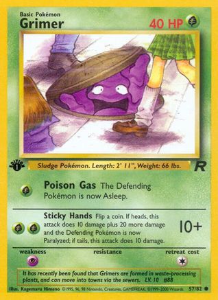 Grimer 057/82  - 1st Edition Team Rocket - Common