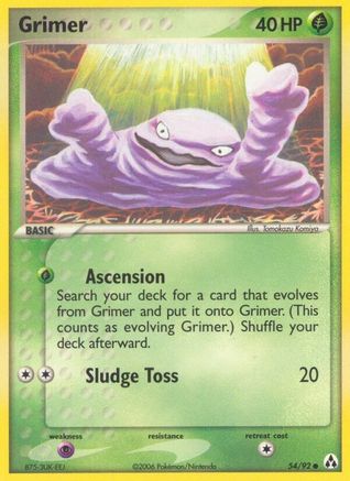 Grimer 054/92  Legend Maker - Common