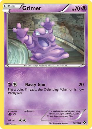 Grimer 052  - Reverse Holofoil Next Destinies - Common