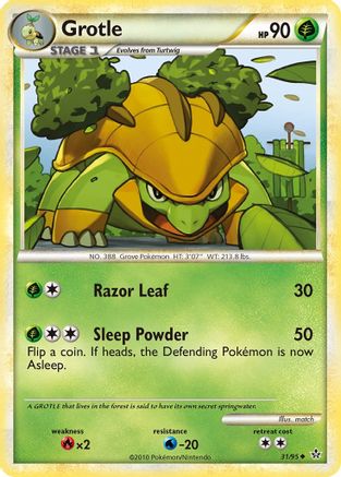 Grotle 031  - Reverse Holofoil Unleashed - Uncommon