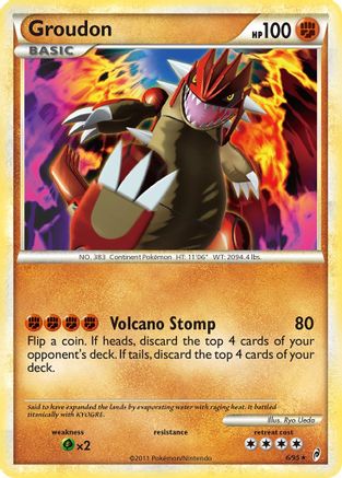 Groudon 006  - Reverse Holofoil Call of Legends - Holo Rare