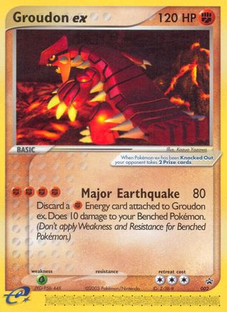 Groudon ex 002  - Holofoil Nintendo Promos - Promo
