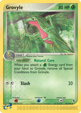 Grovyle 032/109  Ruby and Sapphire - Uncommon