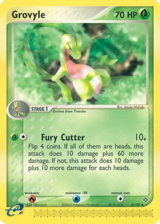 Grovyle 031  - Reverse Holofoil Dragon - Uncommon