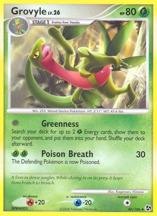 Grovyle 040  Great Encounters - Uncommon