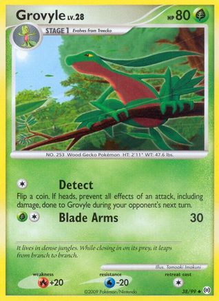 Grovyle (38) 038  - Reverse Holofoil Arceus - Uncommon