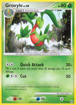 Grovyle (39) 039  - Reverse Holofoil Arceus - Uncommon