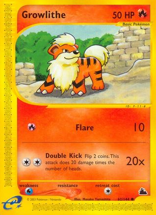 Growlithe 062  Skyridge - Common