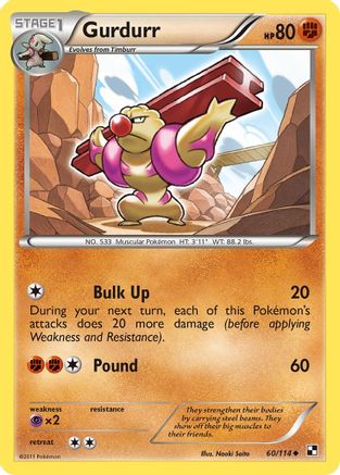 Gurdurr 060  - Reverse Holofoil Black and White - Uncommon