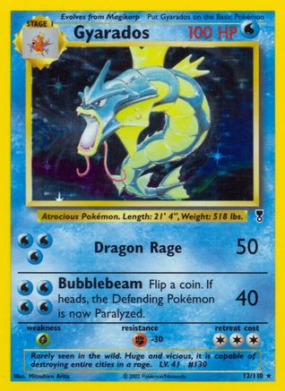 Gyarados 012  - Reverse Holofoil Legendary Collection - Holo Rare