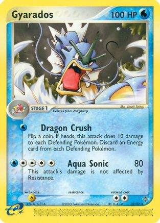 Gyarados 032  - Reverse Holofoil Dragon - Uncommon