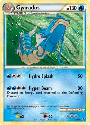 Gyarados 007  - Reverse Holofoil Call of Legends - Holo Rare