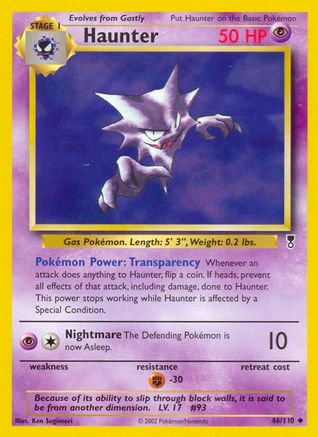 Haunter 046/110  - Reverse Holofoil Legendary Collection - Uncommon