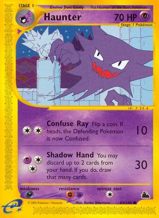 Haunter 063  - Reverse Holofoil Skyridge - Common