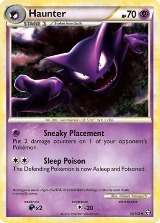 Haunter 035/102  - Reverse Holofoil Triumphant - Uncommon