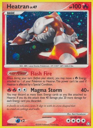Heatran (6) 006  - Holofoil Legends Awakened - Holo Rare