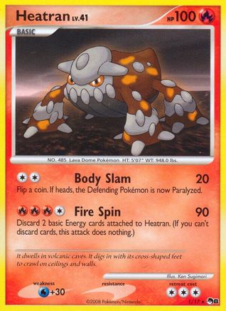 Heatran 001  - Holofoil POP Series 8 - Rare