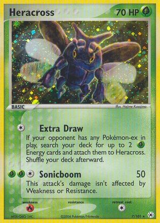 Heracross 007  - Reverse Holofoil Hidden Legends - Holo Rare