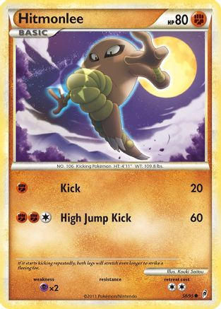Hitmonlee 058/95  - Reverse Holofoil Call of Legends - Common